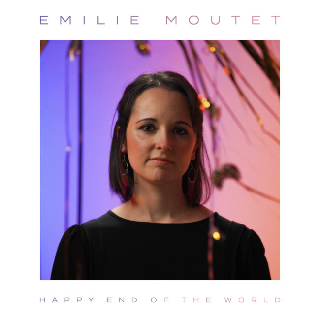 Jaquette de l'album Happy End of the World, portrait d'Emilie Moutet